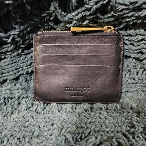Margot Black Leather Card Holder